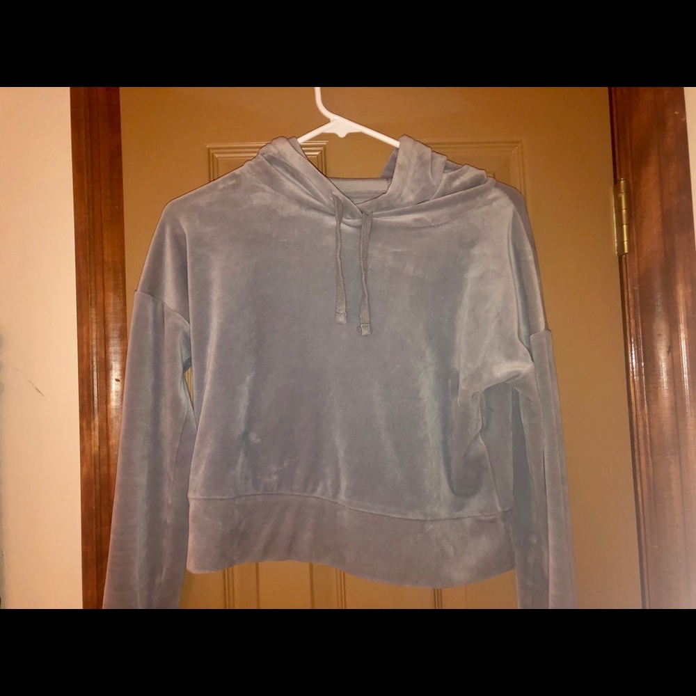 Velvet gray sweatshirt!